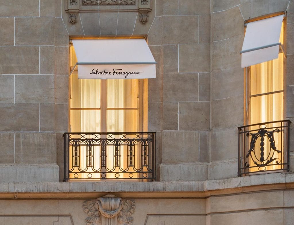 Salvatore Ferragamo, avenue Montaigne à Paris